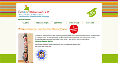 Desktop Screenshot of bremerklinikclowns.de